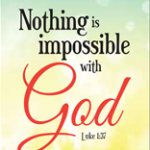 Car rear-view hanger Luke 1:37