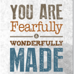 Car rear-view hanger Psalm 139:14