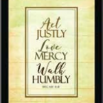 PLAQUE7X5 Micah 6:8