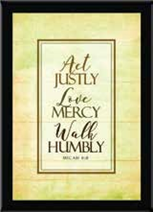 PLAQUE7X5 Micah 6:8
