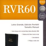 Biblia RVR 1960 Edición Portátil con Cierre, Letra Grande, Tamaño Manual