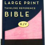KJV Large Print, Chocolate / Pink, FlexiSoft Leather, Thinline Reference Bible