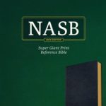 NASB Super Giant Print Reference Bible, Black Genuine Leather