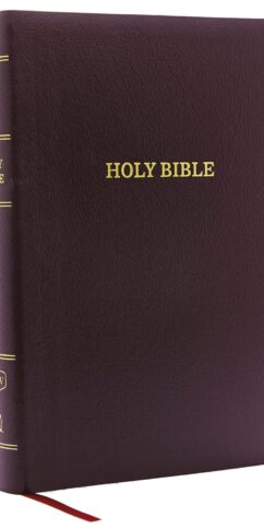 KJV Reference Bible Giant Print Bonded Leather Burgundy Red Letter Edition Comfort Print