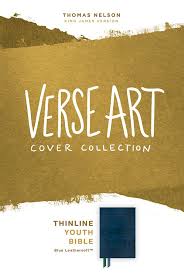 KJV Thinline Youth Edition Bible, Verse Art Cover Collection Leathersoft, Teal, Red Letter, Comfort Print